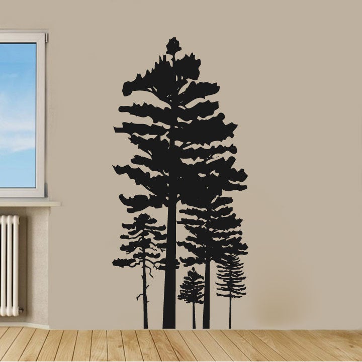 Pine Trees Forest Vinyl Home decor Wall Decal