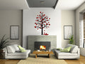 Heart Tree Vinyl Home Decor Wall Decal 