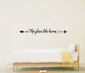 Arrow No Place Like Home Vinyl Home Decor Wall Decal Words 