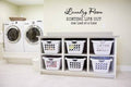 Laundry Room Sorting Life Out One Load At A Time Vinyl Wall Decal 