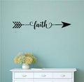 Arrow Faith Vinyl Home Decor Wall Decal Words 