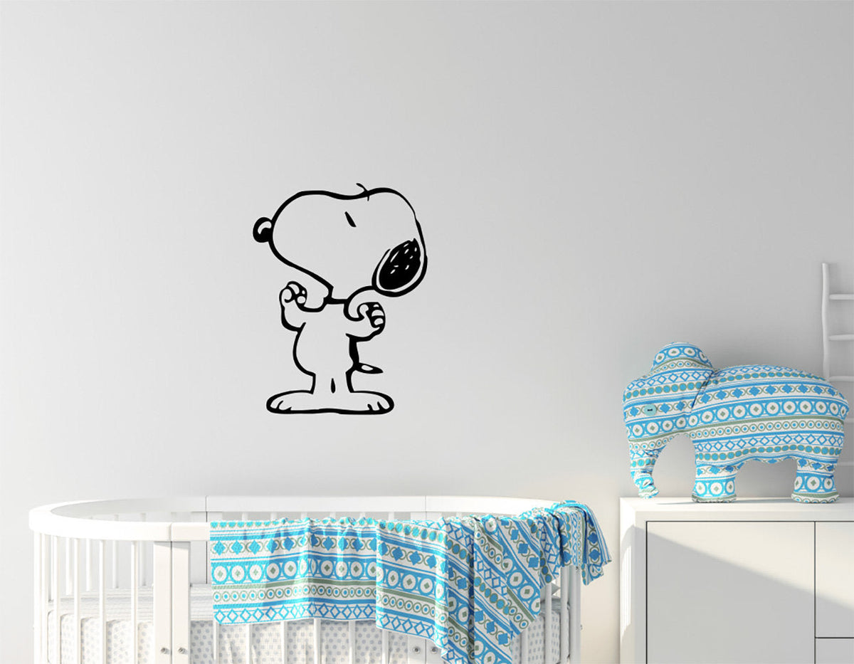 Snoopy Inspired Vinyl Home Decor Wall Decal 