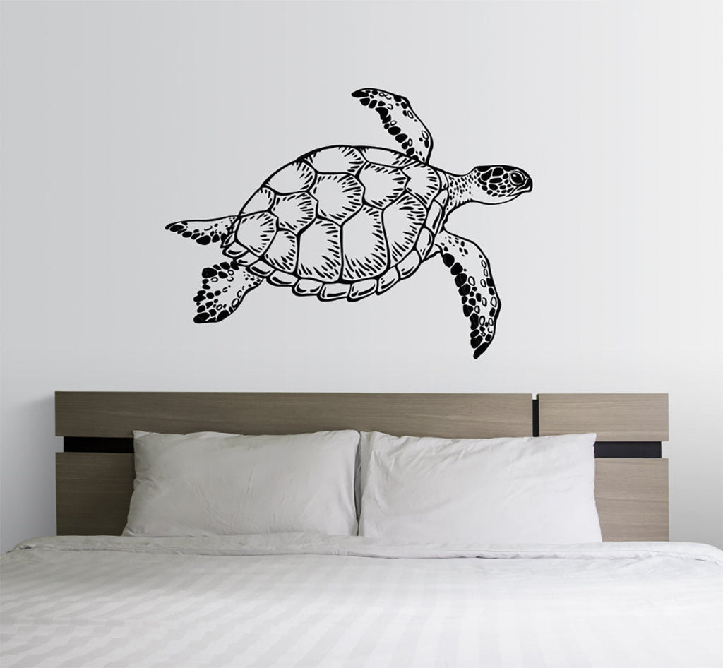 Ocean Tropical Sea Turtle Vinyl Home decor Wall Decal