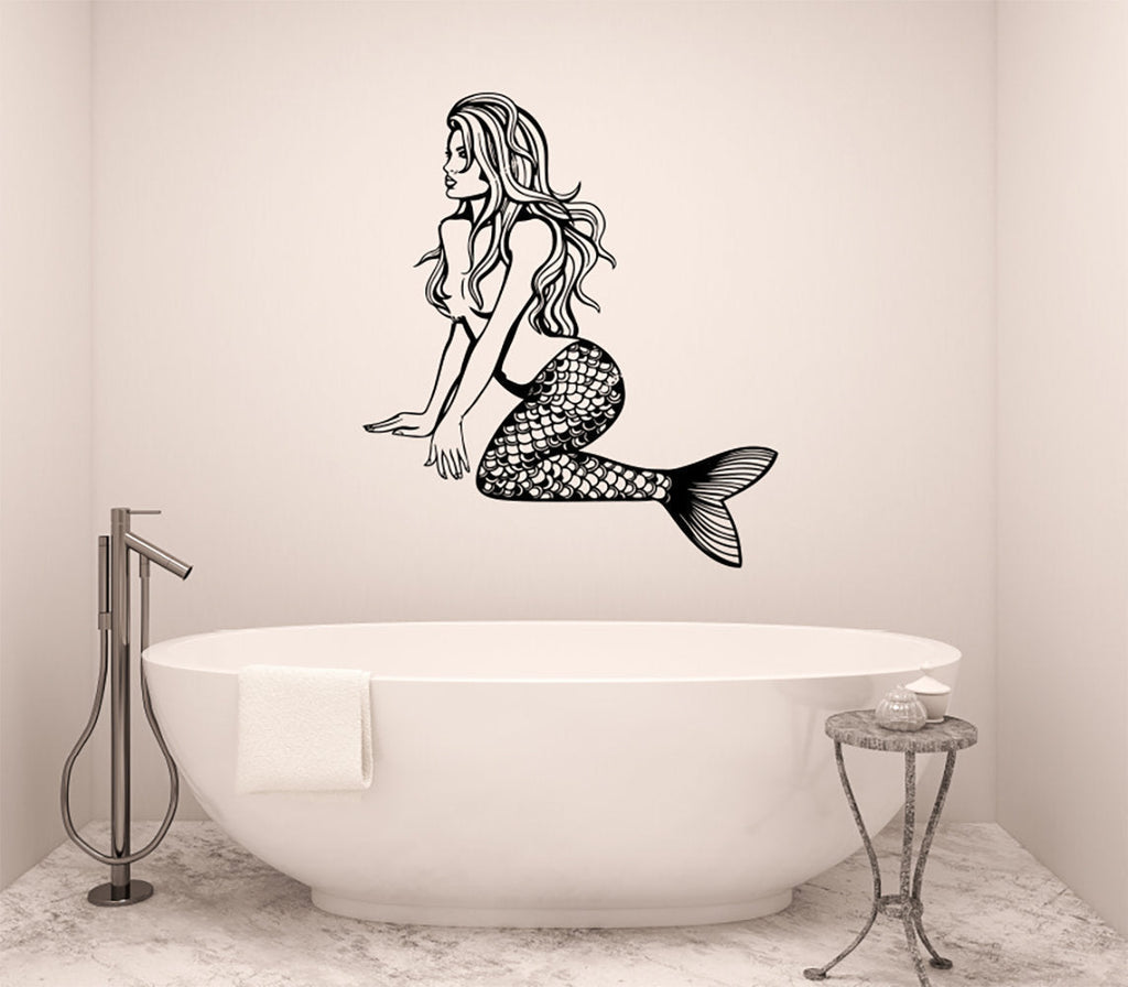 Mermaid Vinyl Home Decor Wall Decal 