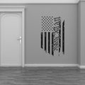 We The People USA American Flag Vinyl Wall Decal Sticker Patriotic Home Decor Art 