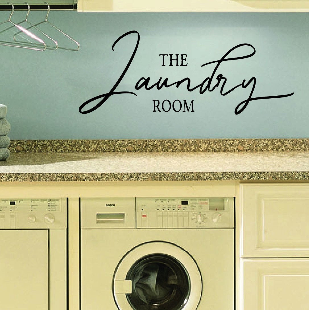 The Laundry Room Vinyl Home Decor Wall Decal 