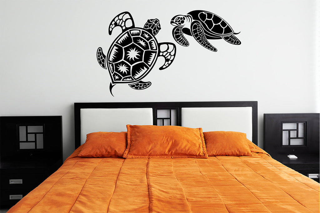 Ocean Tropical Sea Turtles Vinyl Home decor Wall Decal