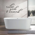 Relax Soak & Unwind Bathroom Vinyl Home Decor Wall Decal 
