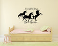 In a Field of Horses Be A Unicorn Vinyl Home Decor Wall Decal Words 