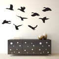 Flying Ducks Set of 9 Vinyl Home Decor Wall Decal 