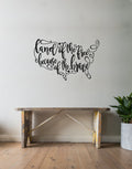 USA America Land Of The Free Because Of The Brave Vinyl Home Decor Wall Decal 