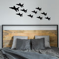 Military Fighter Jets Airplane Silhouettes Vinyl Home Decor Wall Decal 