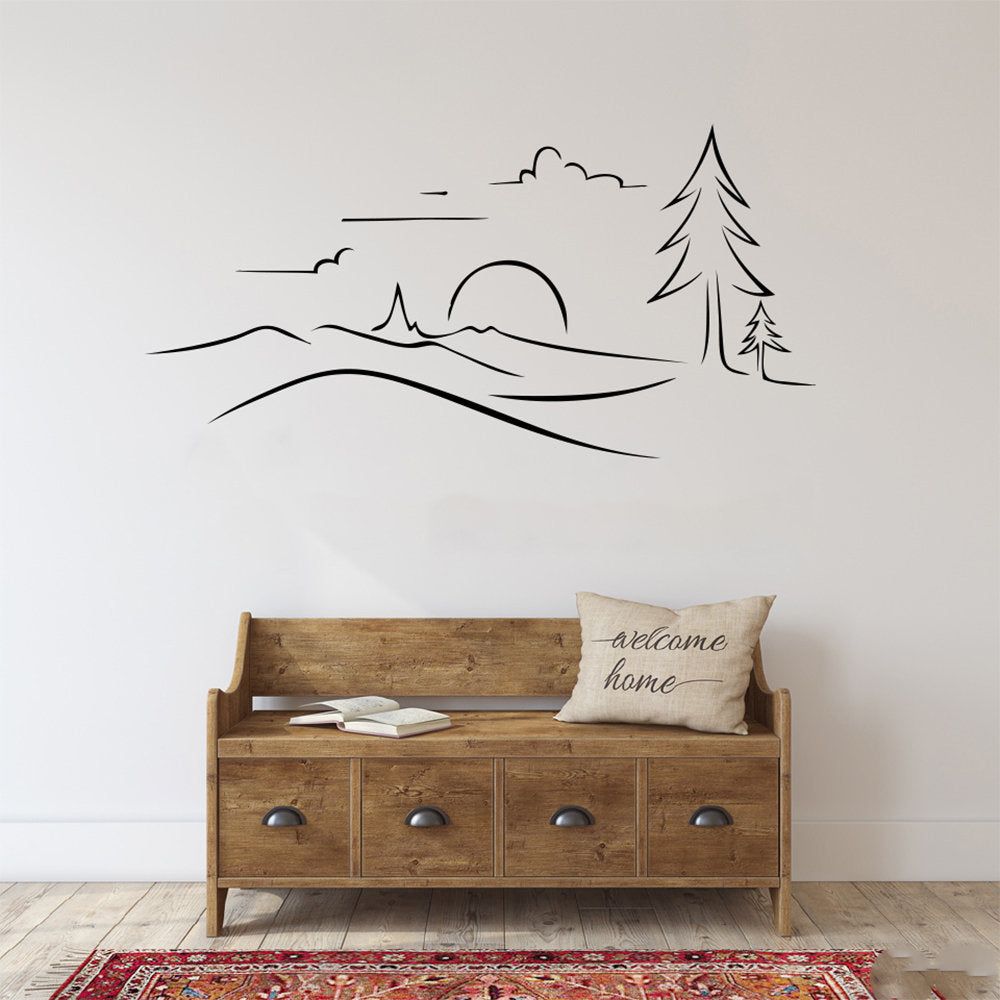 Pine Trees Vinyl Home decor Wall Decal