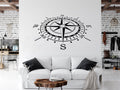 Nautical Compass Vinyl Home decor Wall Decal