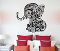 Elephant Baby Mandala Silhouette Vinyl Home Decor Wall Decal 