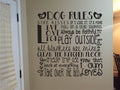 Dog Rules Vinyl Home Decor Wall Decal Words 