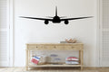 B 777 Airplane Silhouette Vinyl Home Decor Wall Decal 