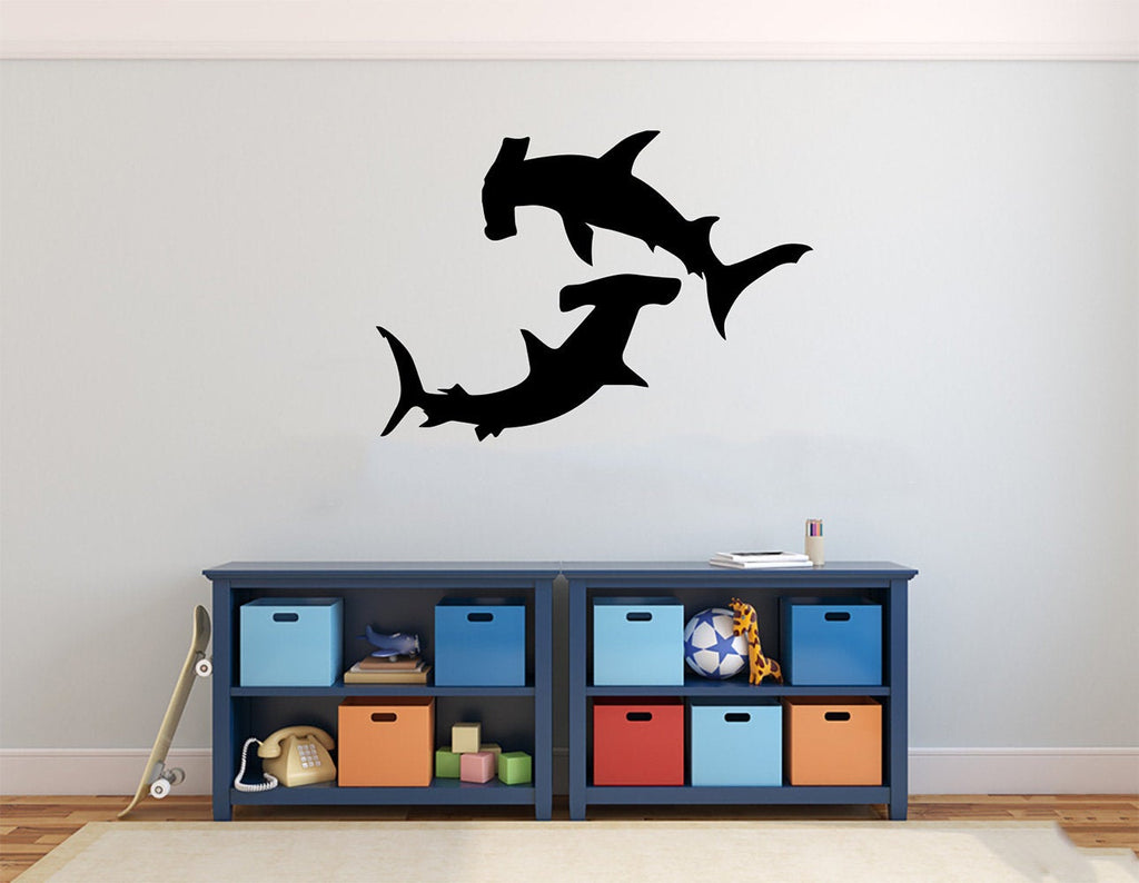 Hammerhead Sharks Vinyl Home Decor Wall Decal 