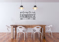 Welcome To Our Farm House with Custom Year Established Vinyl Home Decor Wall Decal Words 