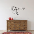 Dream Boho Bohemian Feather Vinyl Home Decor Wall Decal 