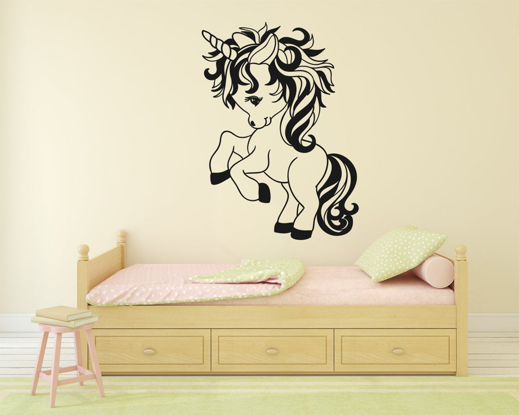 Unicorn Baby Silhouette Vinyl Home Decor Wall Decal 