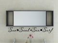 Sun Sand Sea Surf Coastal Vinyl Home Decor Wall Decal 