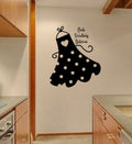 Create Something Delicious Apron Silhouette Kitchen Vinyl Home Decor Wall Decal 