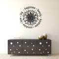 Sunflower Love Joy Happiness Beauty Kindness Sunshine Vinyl Home Decor Wall Decal Words 