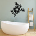 Ocean Sea Turtle Hibiscus Vinyl Home Decor Wall Decal