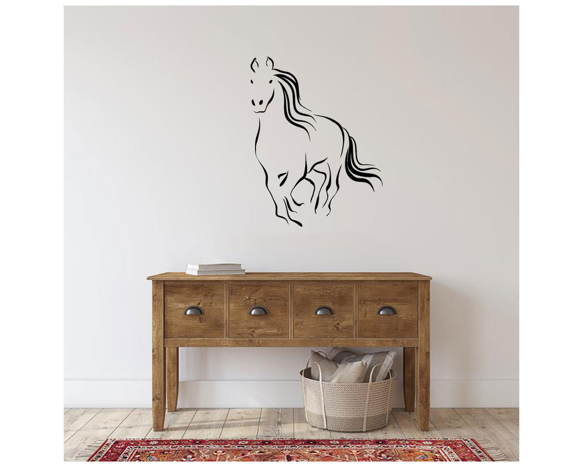 Horse Vinyl Home Decor Wall Decal 