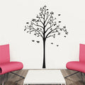 Tree and Birds Silhouette Vinyl Home Decor Wall Decal 