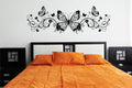Butterfly Scrolls Vinyl Home Decor Wall Decal 