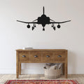 Military Fighter Jet Airplane Silhouette Vinyl Home Decor Wall Decal 