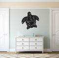 Ocean Sea Turtle Vinyl Home Decor Wall Decal