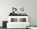Ocean Sea Life Turtle Coral Fish Vinyl Vinyl Home decor Wall Decal