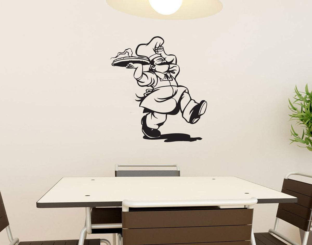 Chef Vinyl Home Decor Wall Decal 