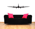 B B-17 Flying Fortress Airplane Silhouette Vinyl Home Decor Wall Decal 
