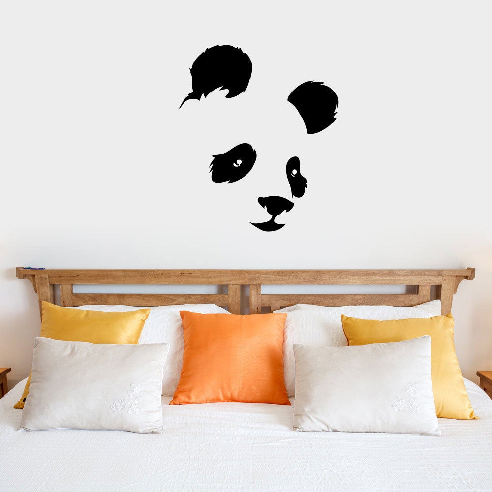 Panda Bear Face Vinyl Home Decor Wall Decal