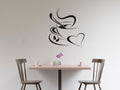 Coffee Cup Vinyl Home Decor Wall Decal 
