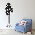 Sequoia Tree Silhouette Vinyl Home Decor Wall Decal 