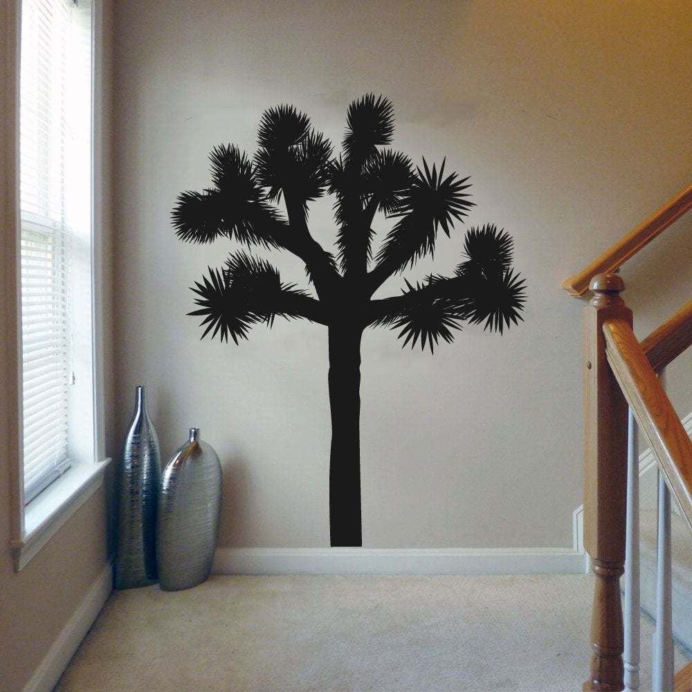 Joshua Tree Cactus Silhouette Vinyl Home Decor Wall Decal 