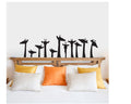 Giraffe Heads Silhouette Vinyl Home Decor Wall Decal 