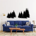 Pine Trees Forest SilhouetteVinyl Home Decor Wall Decal