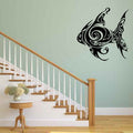 Tropical Fish Silhouette Vinyl Home Decor Wall Decal 