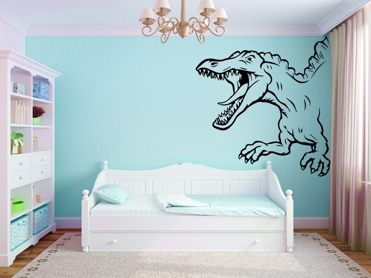 Dinosaur T-Rex Silhouette Vinyl Home Decor Wall Decal 