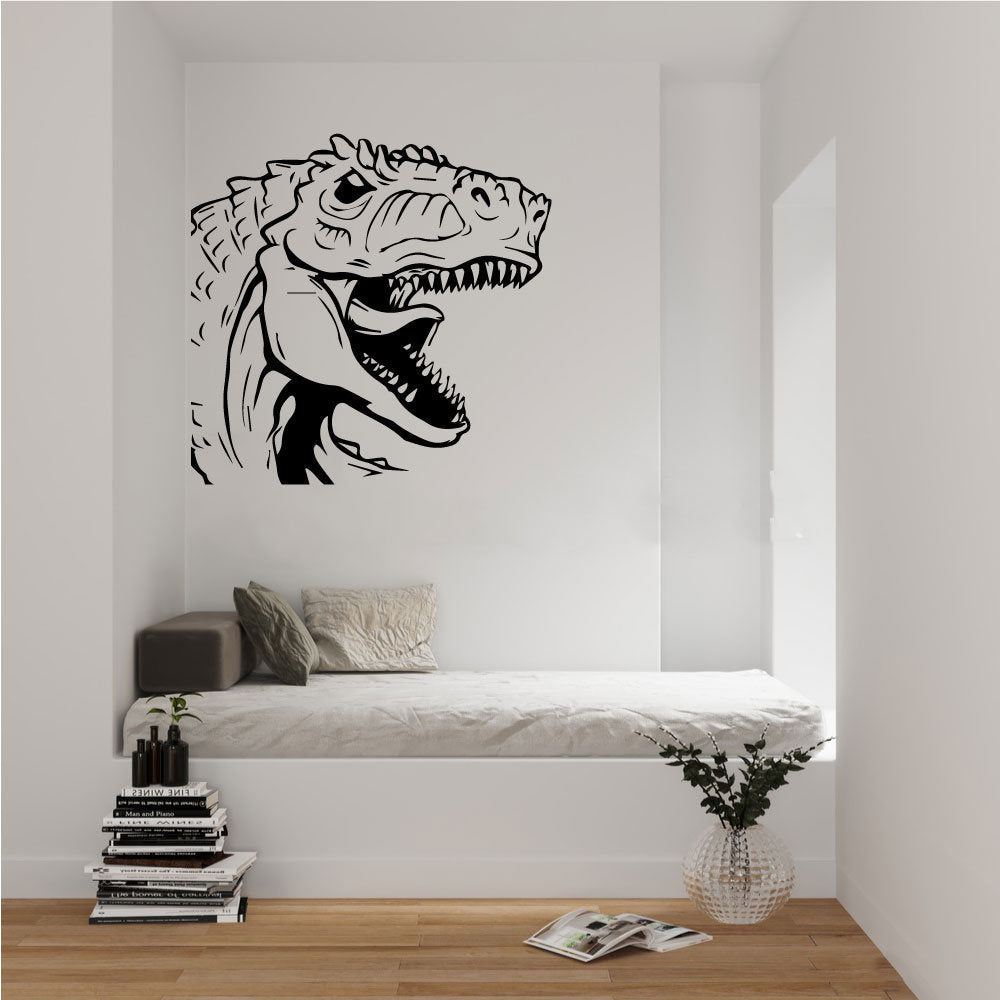 Dinosaur T-Rex Silhouette Vinyl Home Decor Wall Decal 