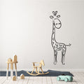 Giraffe Silhouette Vinyl Home Decor Wall Decal 