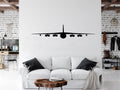 B-52 Bomber Military Airplane Silhouette Vinyl Home Decor Wall Decal 