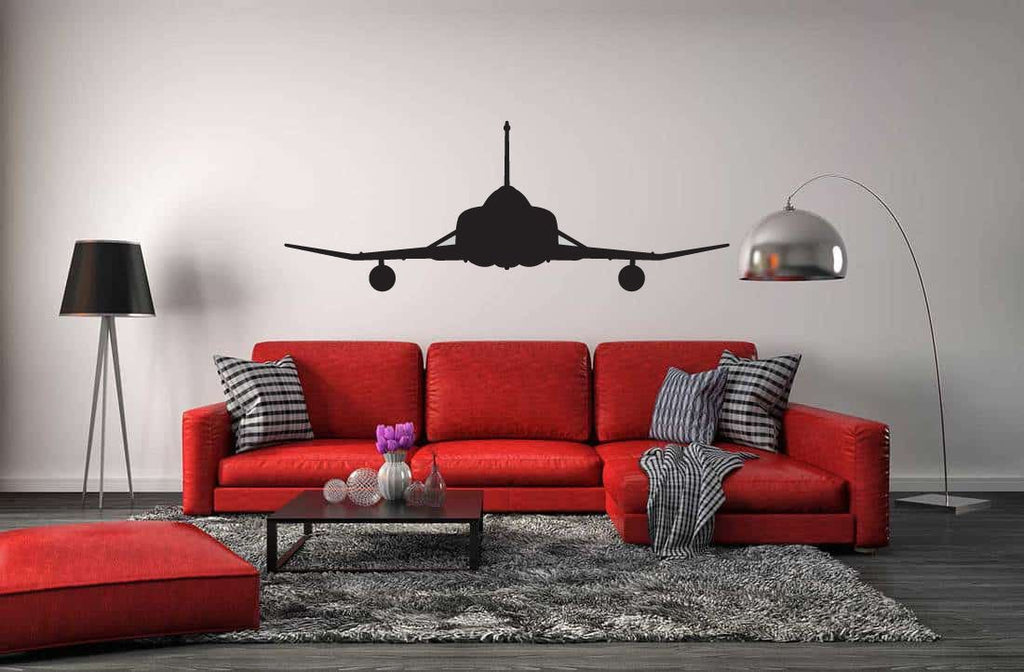 MD F-4 Phantom Navy Military Airplane Silhouette Vinyl Home Decor Wall Decal 