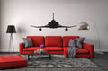 MD F-4 Phantom Navy Military Airplane Silhouette Vinyl Home Decor Wall Decal 